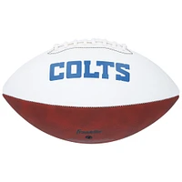 Peyton Manning Indianapolis Colts Autographed Franklin White Panel Football