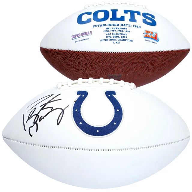 Lids Peyton Manning Indianapolis Colts Fanatics Authentic Autographed  Riddell 2022 Salute to Service Speed Authentic Helmet