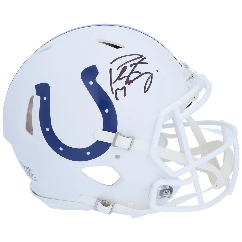 peyton manning helmet signed
