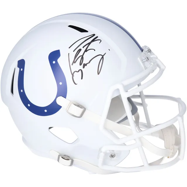 Peyton Manning Indianapolis Colts Autographed Riddell Flash Speed Authentic  Helmet