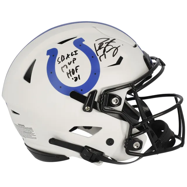 Peyton Manning White Indianapolis Colts Autographed Mitchell