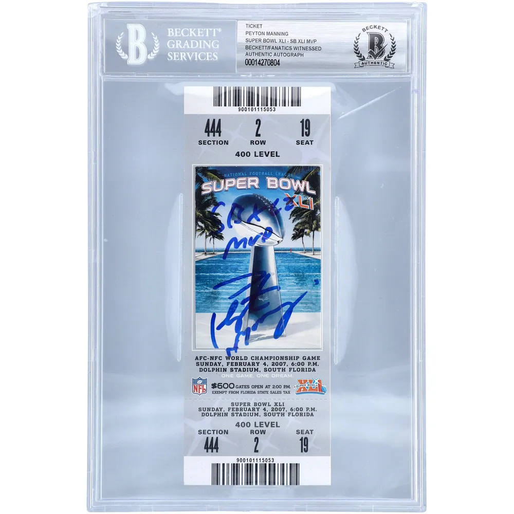 Peyton Manning Indianapolis Colts Autographed Lunar Eclipse Alt