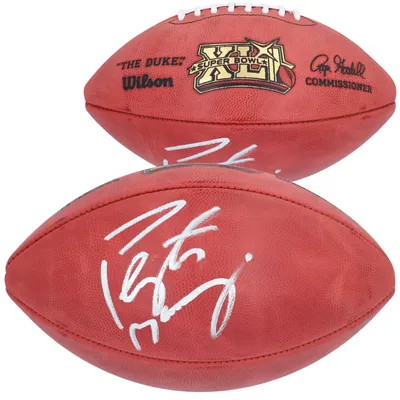 Eli Manning and Peyton Manning Autographed Wilson Duke Pro Football