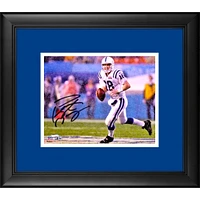 Peyton Manning Indianapolis Colts Framed Autographed 8" x 10" Super Bowl XLI Running in Rain Photograph