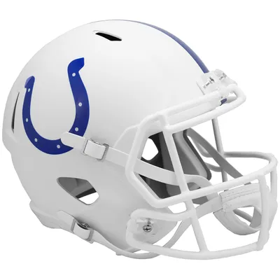 Indianapolis Colts Riddell Flat White Alternate Revolution Speed Replica Football Helmet