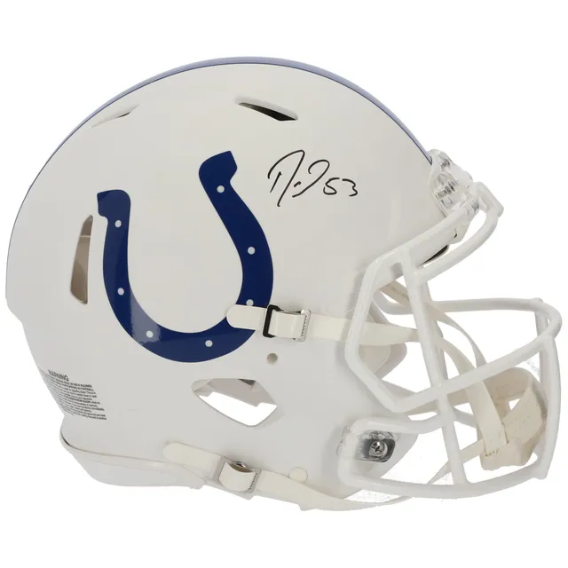 Lids Peyton Manning Indianapolis Colts Fanatics Authentic Autographed  Riddell Flat White Alternate Speed Authentic Helmet