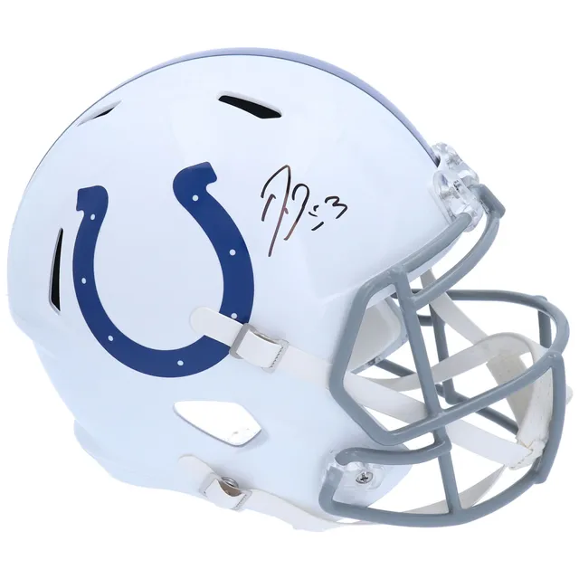 Riddell Indianapolis Colts Flat White Alternate Revolution Speed Authentic  Football Helmet