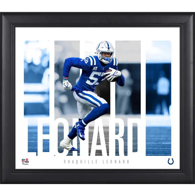 Men's Nike Shaquille Leonard White Indianapolis Colts Game Player