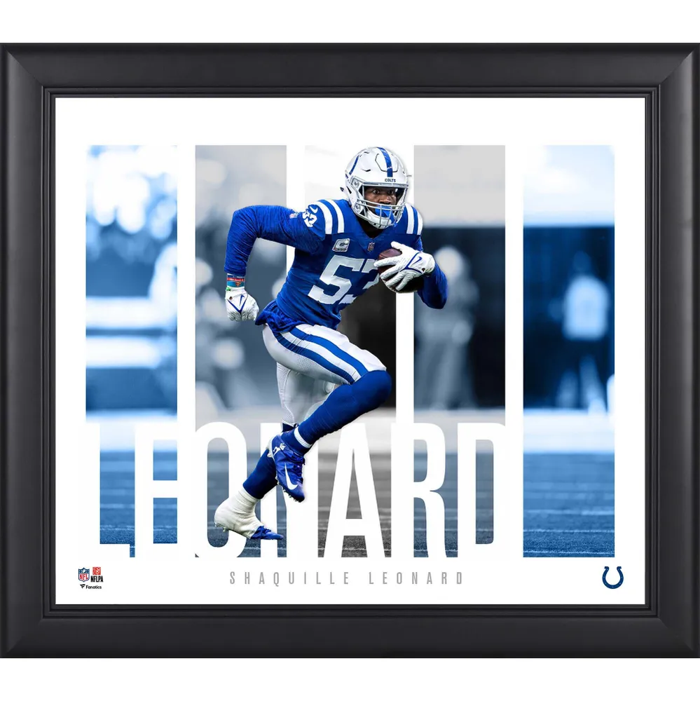 Lids Shaquille Leonard Indianapolis Colts Fanatics Authentic Framed 15' x  17' Player Panel Collage