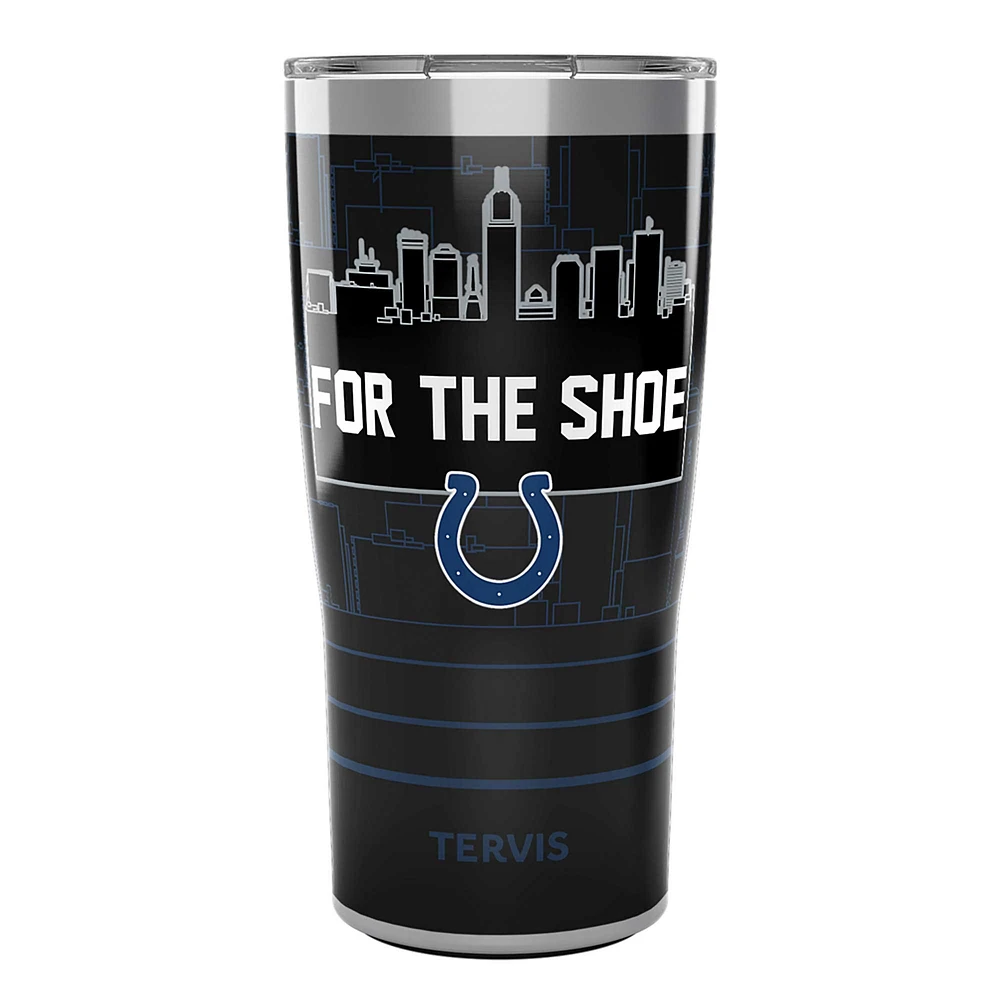 Tervis Indianapolis Colts 20oz. Pour le gobelet en acier inoxydable avec couvercle coulissant pour chaussures