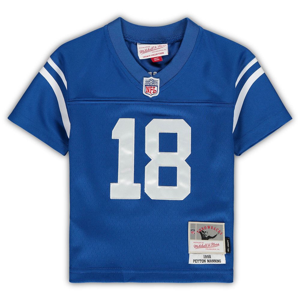 Toddler Mitchell & Ness Peyton Manning Royal Indianapolis Colts 1998 Retired Legacy Jersey