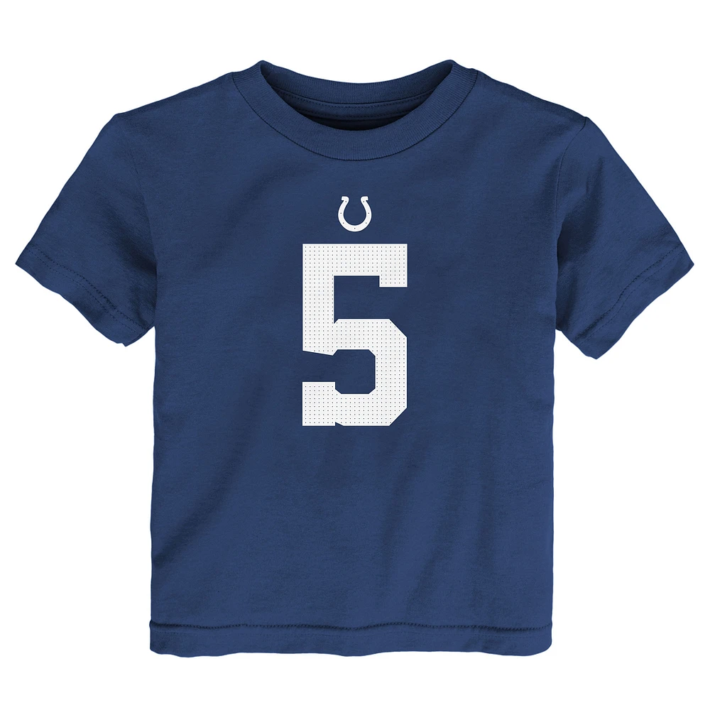 T-shirt avec nom et numéro de joueur Nike Anthony Richardson Royal Indianapolis Colts pour tout-petit