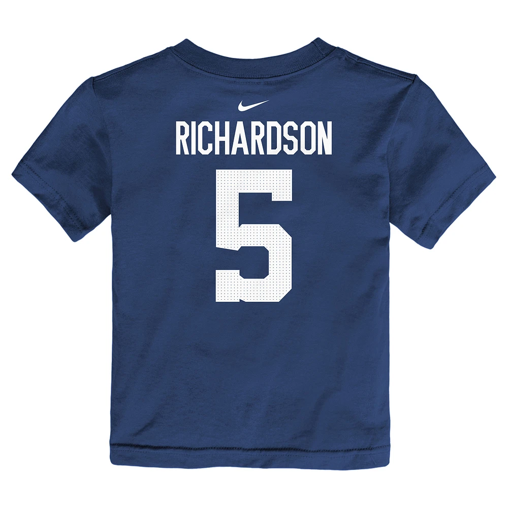 T-shirt avec nom et numéro de joueur Nike Anthony Richardson Royal Indianapolis Colts pour tout-petit