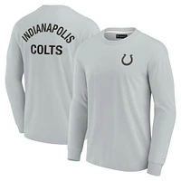 T-shirt unisexe Fanatics gris Indianapolis Colts Elements super doux à manches longues