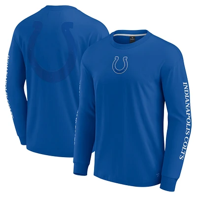 Unisex Fanatics  Royal Indianapolis Colts Elements Strive Long Sleeve T-Shirt