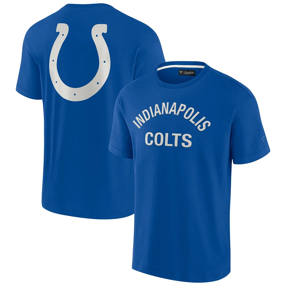 T-shirt unisexe Fanatics Royal Indianapolis Colts Elements super doux à manches courtes