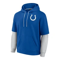 Unisex Fanatics  Royal Indianapolis Colts Sleek Elements Pullover Hoodie