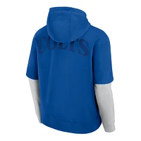 Sweat à capuche unisexe Fanatics Royal Indianapolis Colts Sleek Elements