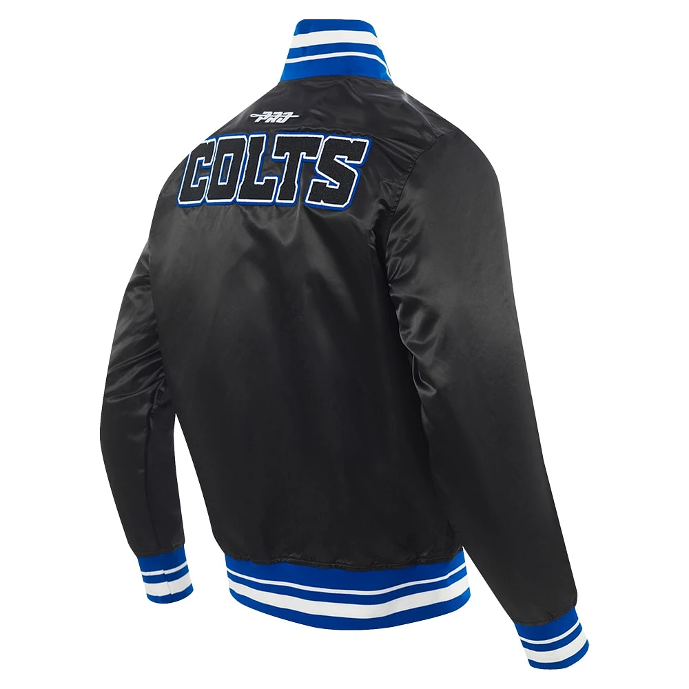 Unisex Pro Standard  Black Indianapolis Colts Indiana Nights Bomber Jacket