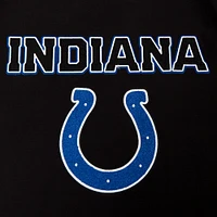 T-shirt unisexe Pro Standard noir à rayures sur les épaules Indianapolis Colts Indiana Nights