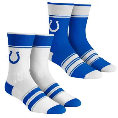 Indianapolis Colts Rock Em Socks Unisex Multi-Stripe 2-Pack Team Crew Sock Set