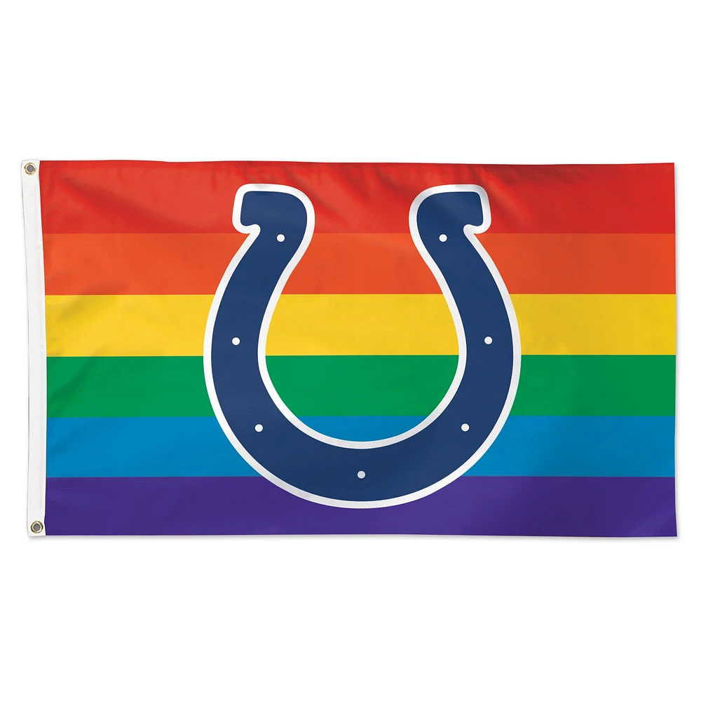 WinCraft Indianapolis Colts 3' x 5' Pride 1-Sided Deluxe Flag