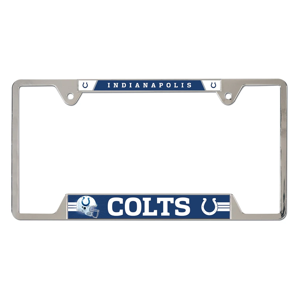 WinCraft Indianapolis Colts Cadre de plaque d'immatriculation en métal chromé