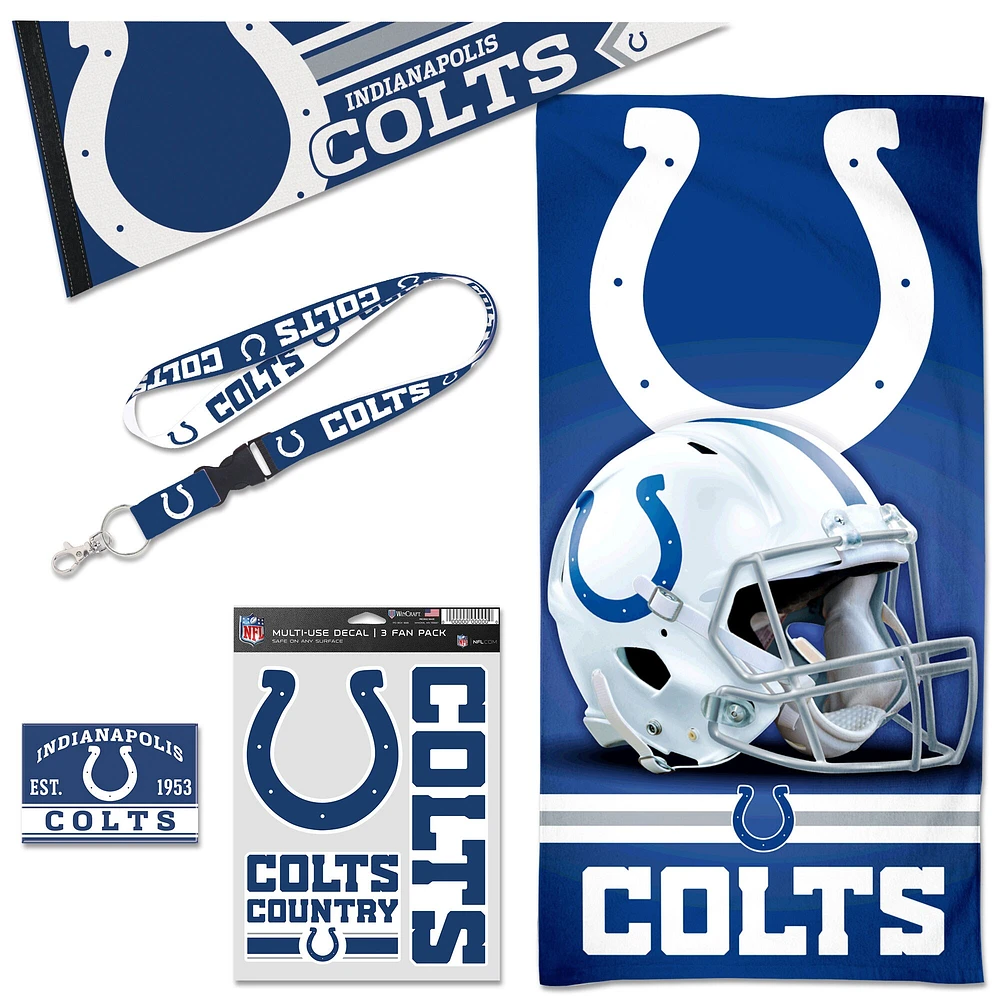 Pack d'accessoires pour fans de WinCraft Indianapolis Colts House