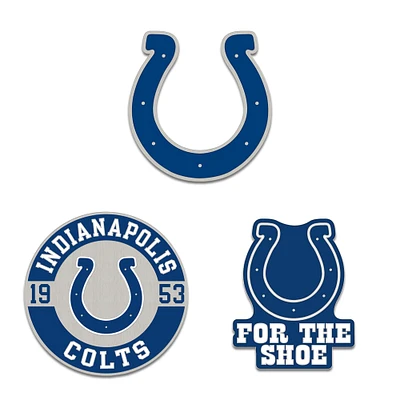 Ensemble de pin de collection WinCraft Indianapolis Colts en trois pièces