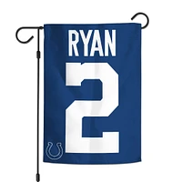 WinCraft Matt Ryan Indianapolis Colts Drapeau de jardin double face joueur 30,5 x 45,7 cm