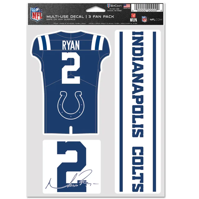 Lids Matt Ryan Indianapolis Colts WinCraft 5.5'' x 7.75'' Fan 3-Pack Decal  Set