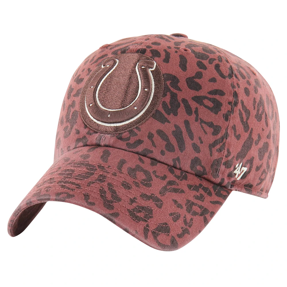 Women's '47  Brown Indianapolis Colts Tawny Clean Up Adjustable Hat