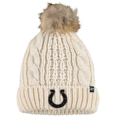 Indianapolis Colts '47 Women's Meeko Cuffed Knit Hat - Cream