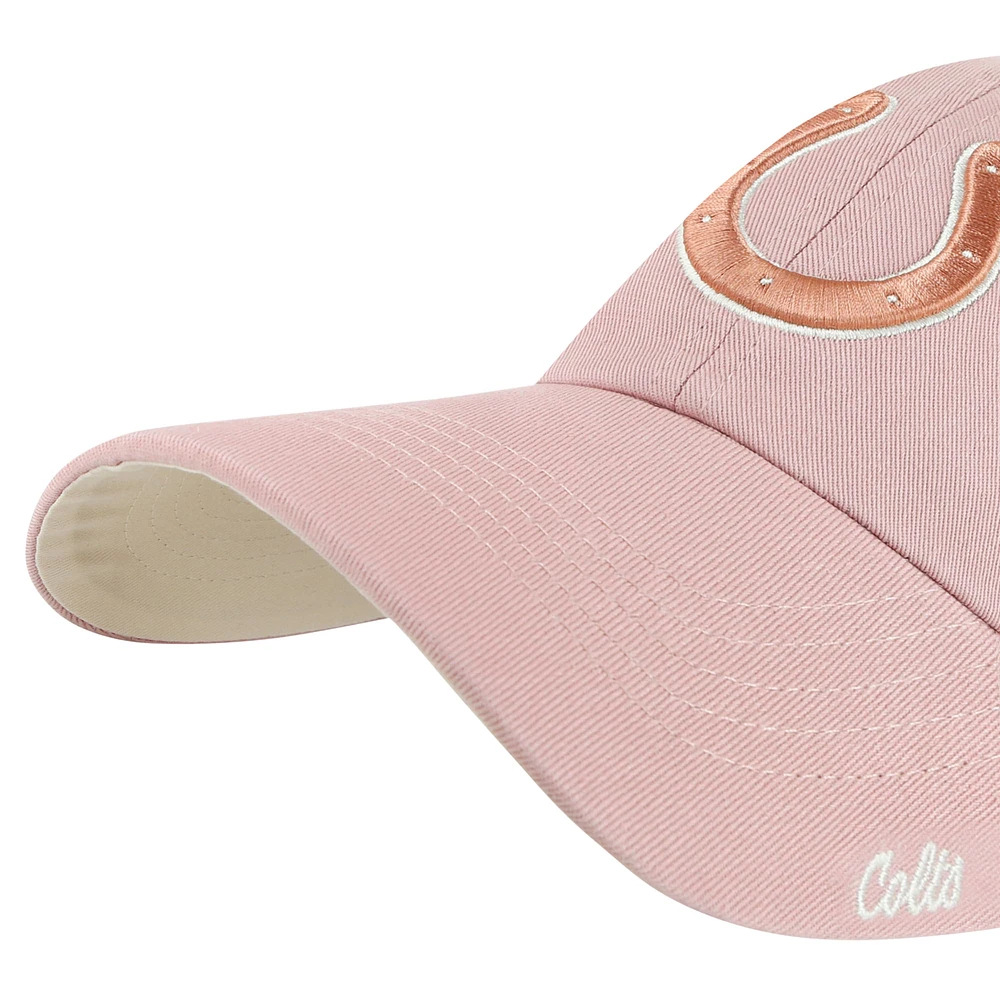 Casquette réglable rose Indianapolis Colts Ballpark Cheer Dusty Rose Clean Up '47 pour femmes