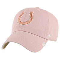 Casquette réglable rose Indianapolis Colts Ballpark Cheer Dusty Rose Clean Up '47 pour femmes