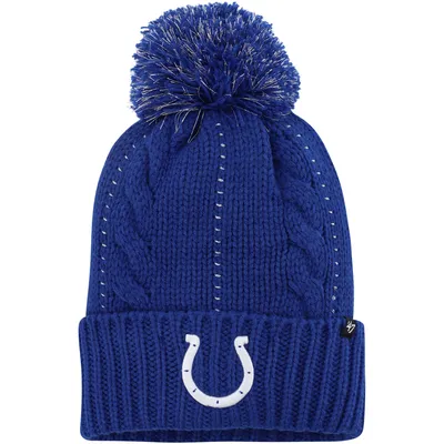 Indianapolis Colts '47 Women's Bauble Cuffed Knit Hat with Pom - Royal