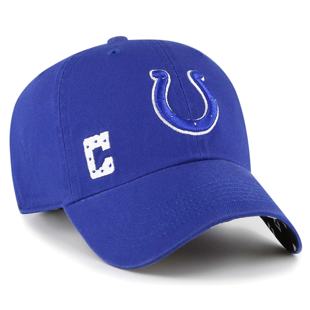 Casquette réglable '47 Royal Indianapolis Colts Confetti Icon Clean Up pour femme