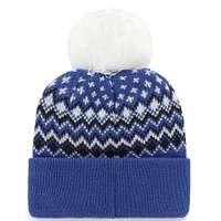 Women's '47 Royal Indianapolis Colts Elsa Cuffed Knit Hat with Pom