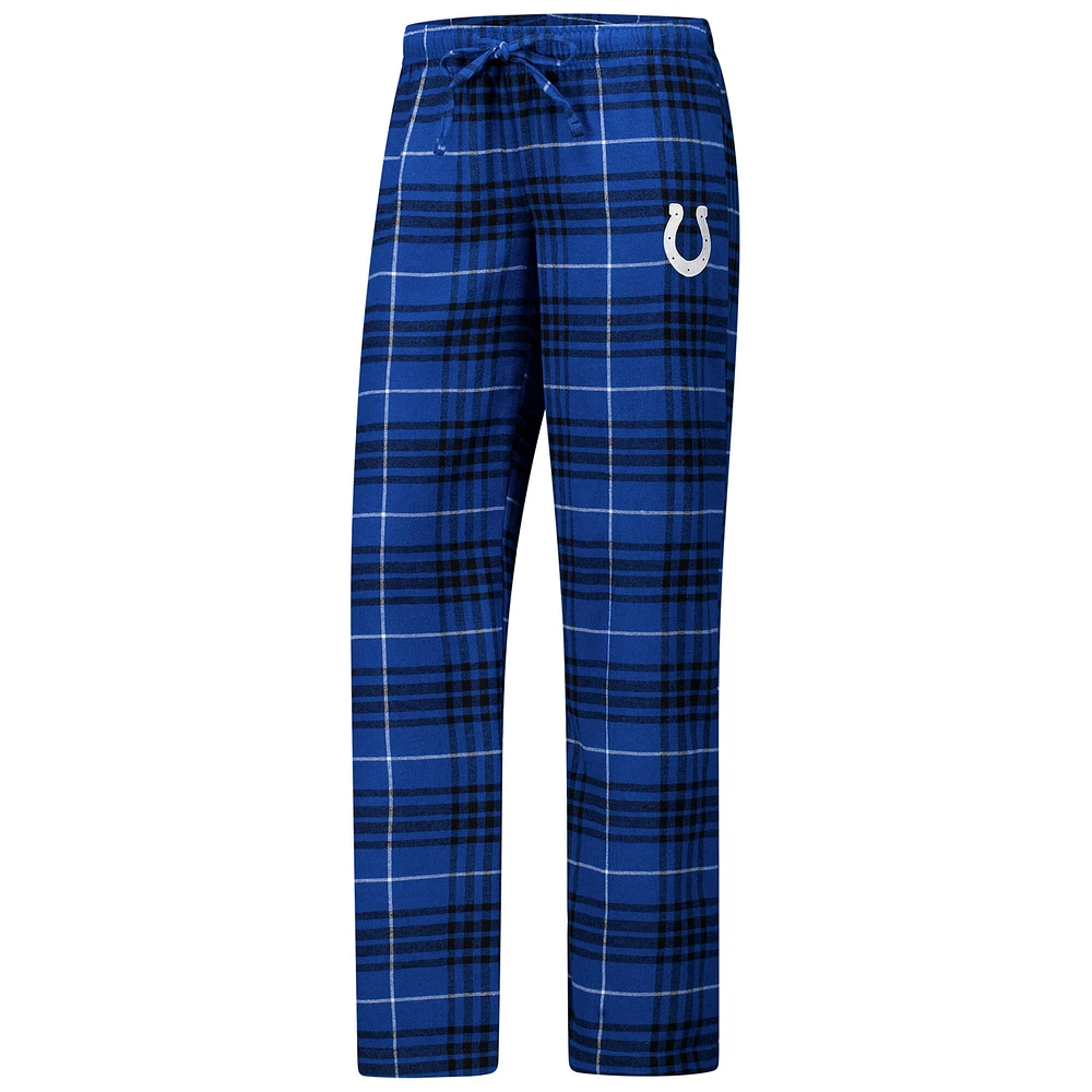 Ensemble de nuit pour femme Concepts Sport avec t-shirt et pantalon en flanelle Indianapolis Colts Vector