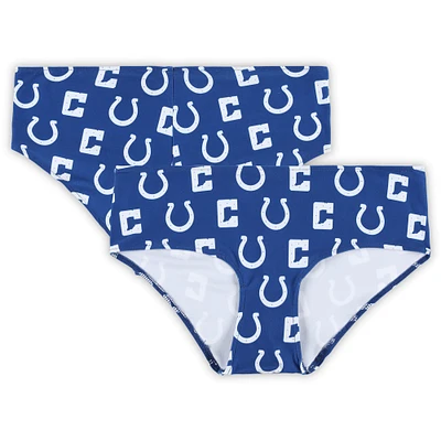 Women's Concepts Sport Royal Indianapolis Colts Record Allover Print Knit Panty