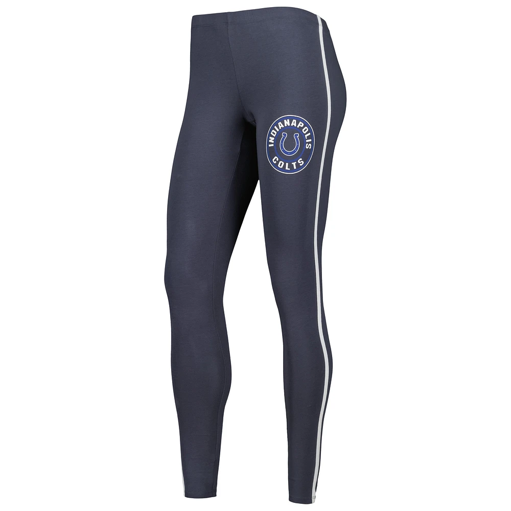 Ensemble de pyjama et legging Indianapolis Colts Sonata Concepts Sport pour femme, blanc/anthracite