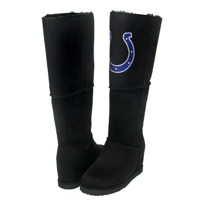 Indianapolis Colts Cuce Women's Suede Knee-High Boots - Black