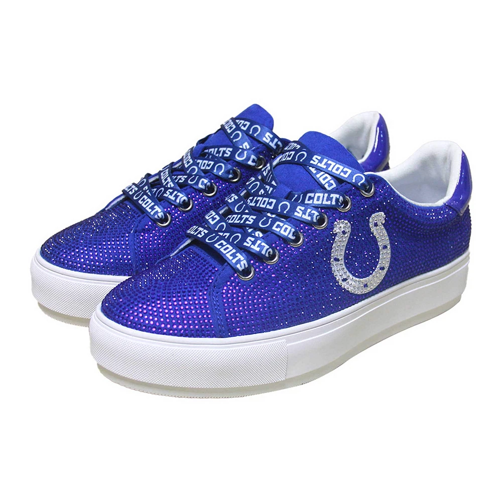 Baskets en cristal de couleur l'équipe Cuce Royal Indianapolis Colts pour femmes