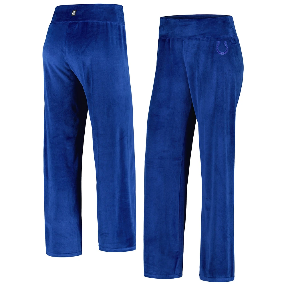 Pantalon demi droit DKNY Sport Royal Indianapolis Colts pour femmes