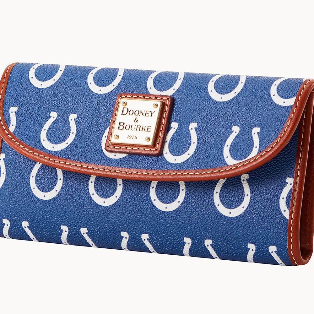 Pochette continentale couleur équipe Dooney & Bourke Indianapolis Colts pour femme