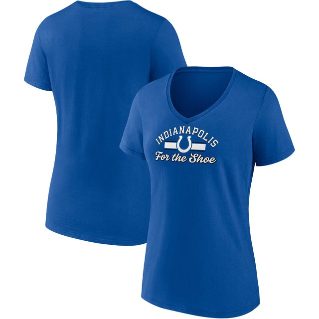 人気商品】 ファナティクス レディース Tシャツ トップス Indianapolis Colts Fanatics Branded Women's  Team Authentic Logo Personalized Name Number VNeck TShirt White  nrsports.com.br