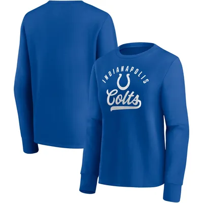 Cuce Women's Cuce White Indianapolis Colts Victory V-Neck Pullover  Sweatshirt