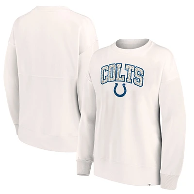 Sweat-shirt à capuche léopard pour femme Fanatics Cream Indianapolis Colts