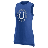 Débardeur Fanatics Heather Royal Indianapolis Colts What Goes Around pour femmes