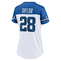 Fanatics pour femmes Jonathan Taylor Blanc Indianapolis Colts Athena Nom et numéro Haut à col en V